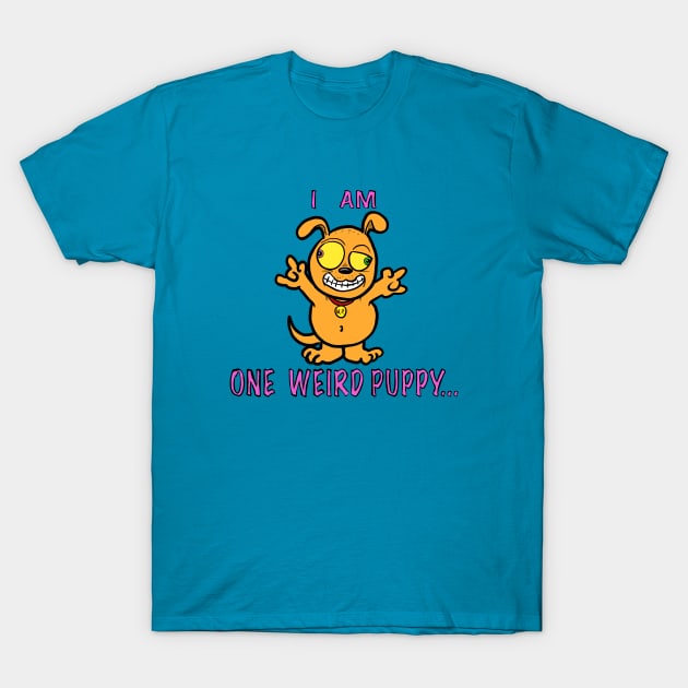 Weird puppy T-Shirt by wolfmanjaq